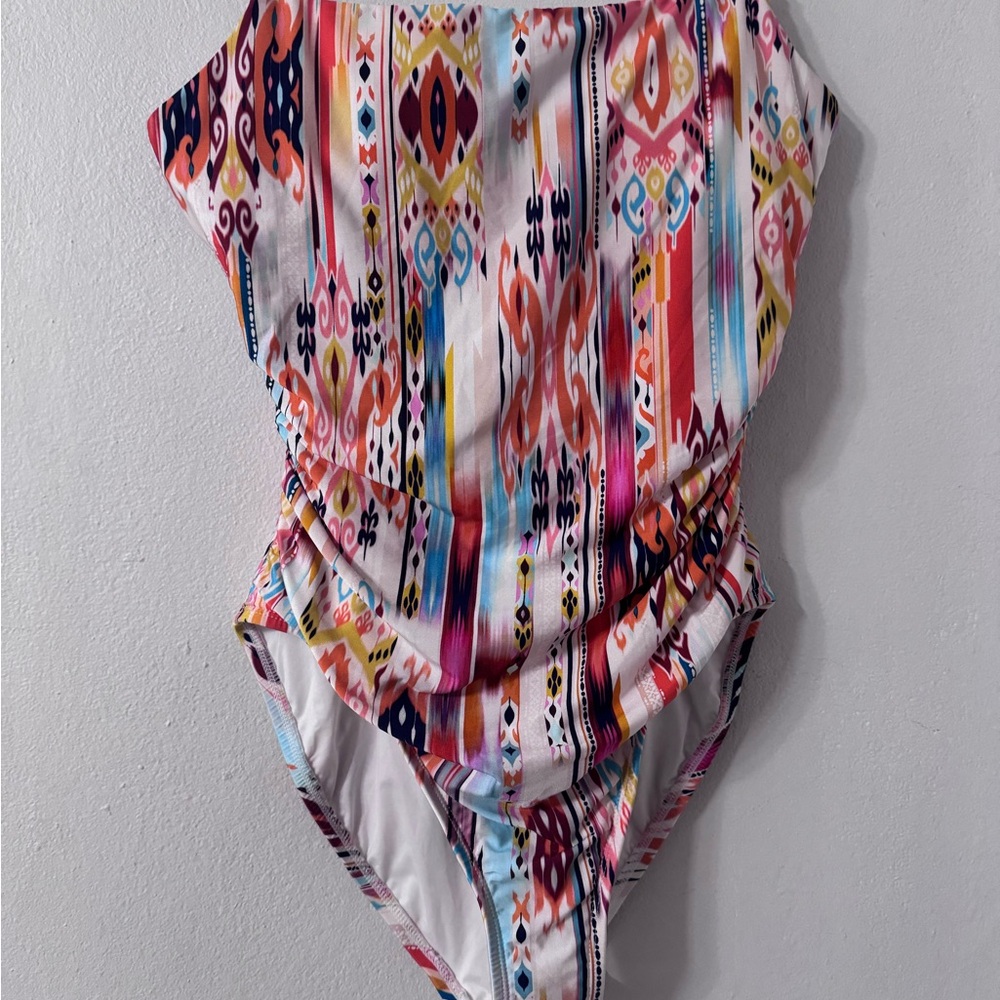 La Blanca Multicolor Patterned One Piece Swimsuit